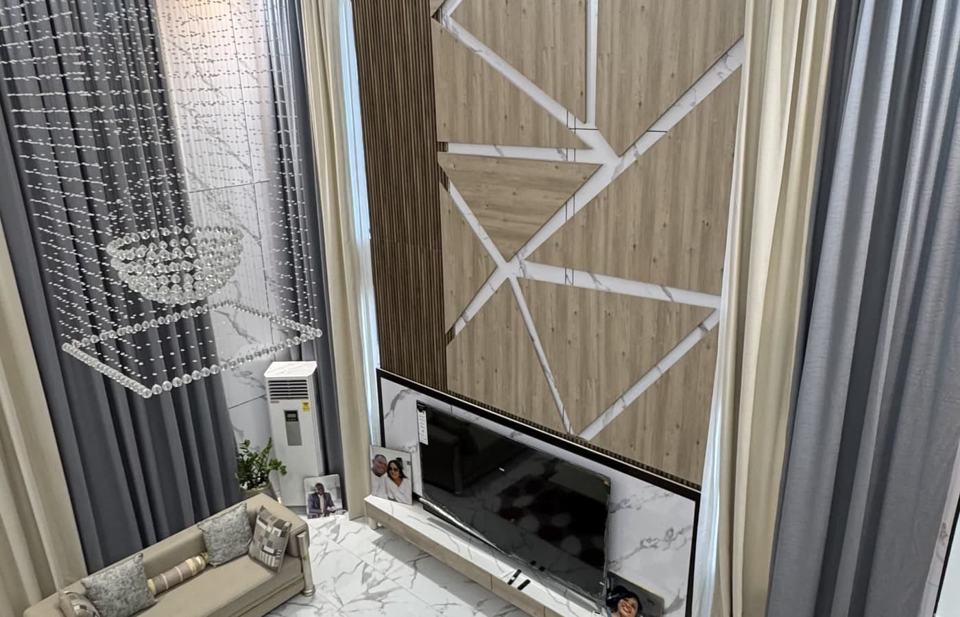 Crystal Feature Wall